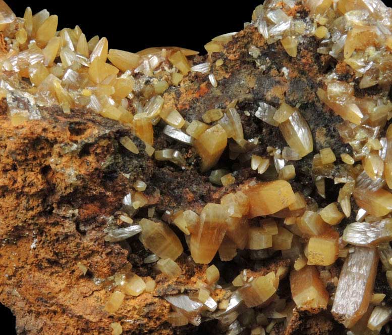 Wulfenite from Mina Ojuela, San Juan Poniente Vein, Level 6, Mapimi, Durango, Mexico