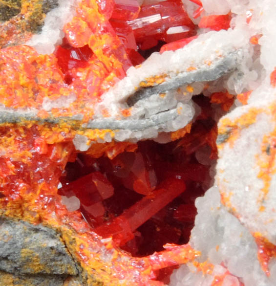 Realgar with Pararealgar from Getchell Mine, Humboldt County, Nevada