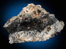 Braunite on Pyrolusite from Gremmelsbach, near Triberg, Schwarzwald, Baden-Württemberg, Germany