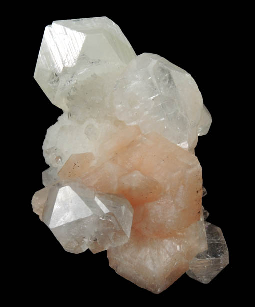 Apophyllite on Stilbite from Pune District, Maharashtra, India