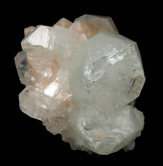 Apophyllite on Stilbite from Pune District, Maharashtra, India