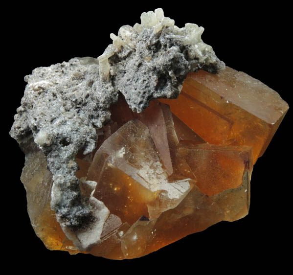 Fluorite with Barite from Okorusu Mine, 46.5 km north of Otjiwarongo, Otjozondjupa, Namibia