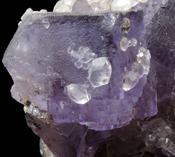 Fluorite with Calcite from Denton Mine, Harris Creek District, Hardin County, Illinois