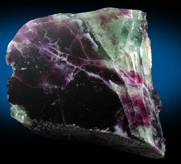 Fluorite (polished slab) from Hunan, China