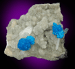 Cavansite on Stilbite-Ca from Wagholi Quarry, Maharashtra, India