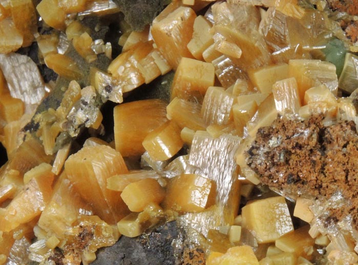 Wulfenite with Mimetite from Mina Ojuela, San Juan Poniente Vein, Level 6, Mapimi, Durango, Mexico