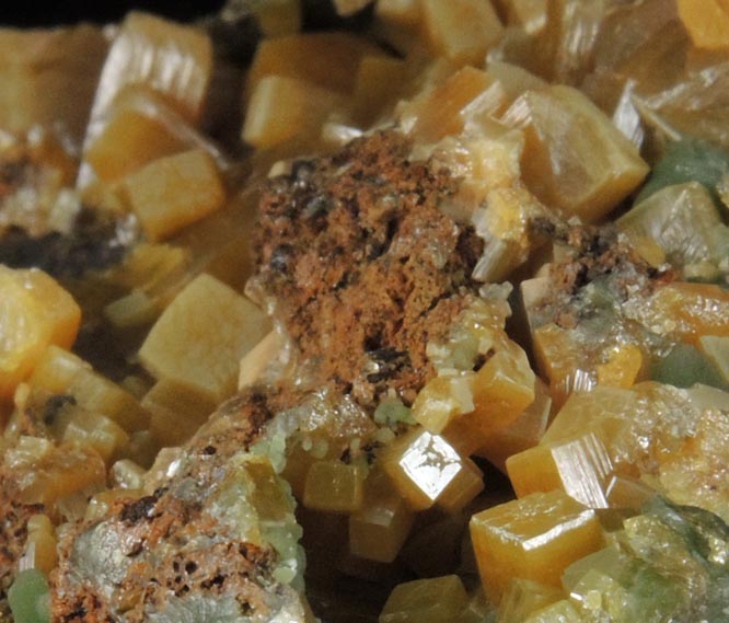 Wulfenite with Mimetite from Mina Ojuela, San Juan Poniente Vein, Level 6, Mapimi, Durango, Mexico