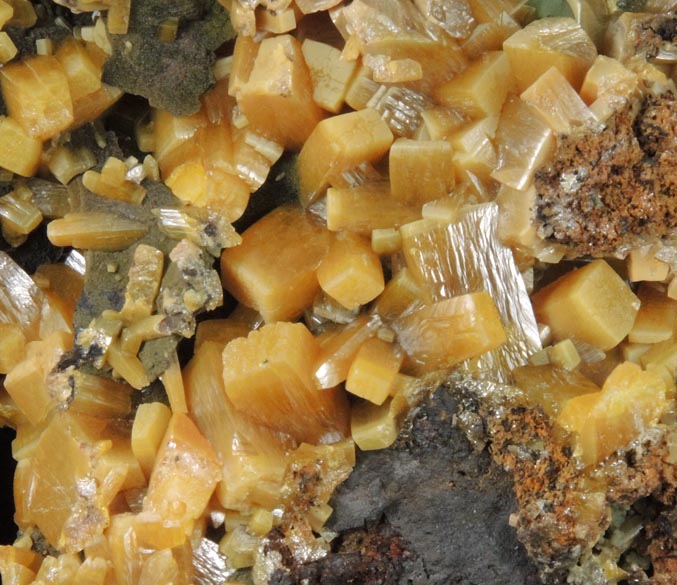 Wulfenite with Mimetite from Mina Ojuela, San Juan Poniente Vein, Level 6, Mapimi, Durango, Mexico