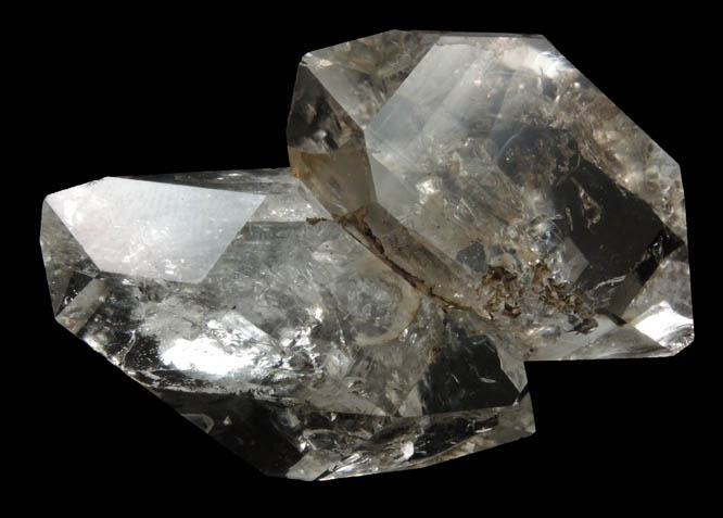 Quartz var. Herkimer Diamonds from Diamond Acres (Hastings Farm), Fonda, Montgomery County, New York