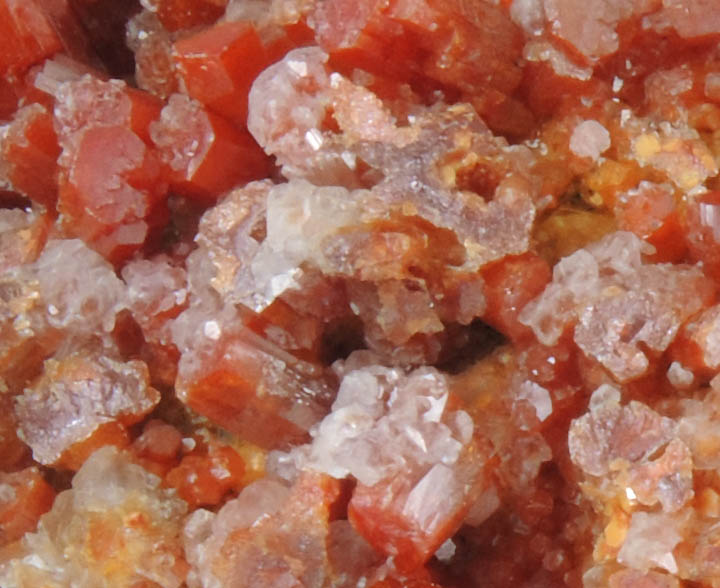 Vanadinite with Calcite from North Geronimo Mine, La Paz County, Arizona