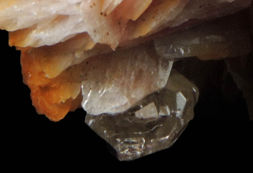 Barite with Cerussite from Mibladen, Haute Moulouya Basin, Zeida-Aouli-Mibladen belt, Midelt Province, Morocco