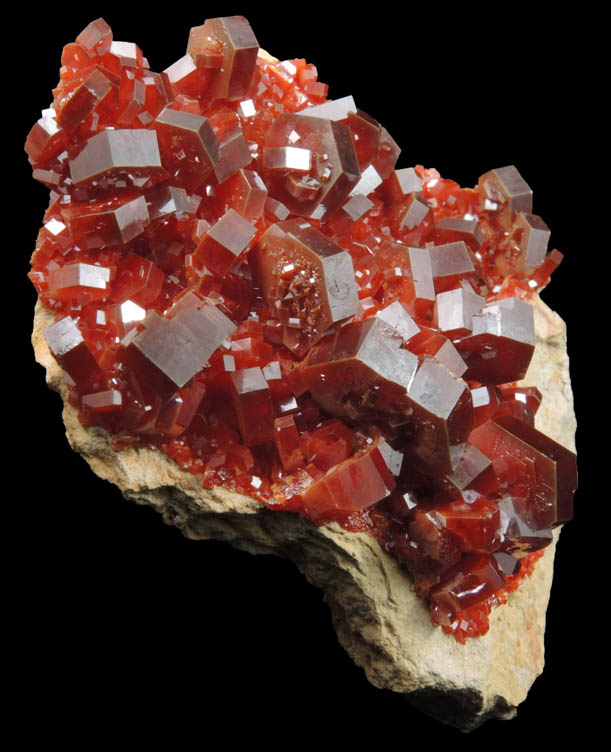 Vanadinite from Mibladen, Haute Moulouya Basin, Zeida-Aouli-Mibladen belt, Midelt Province, Morocco