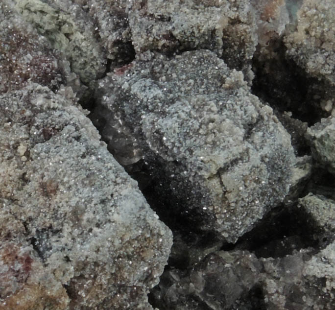 Anglesite pseudomorphs after Galena with Linarite from Hansonburg District, 8.5 km south of Bingham, Socorro County, New Mexico