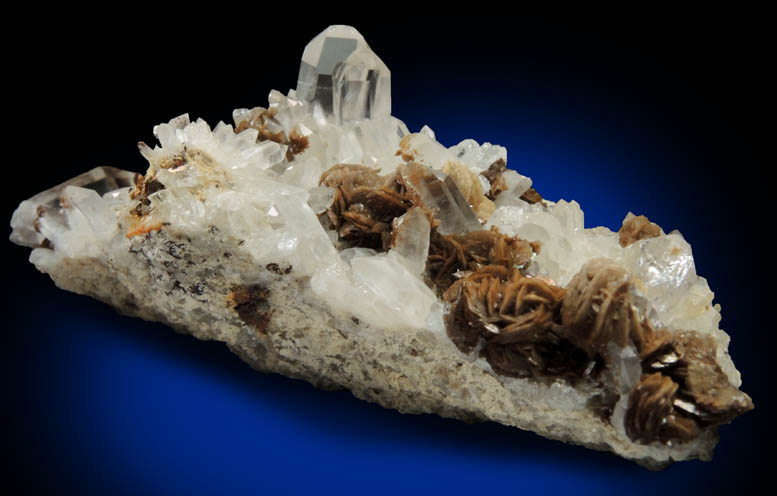 Quartz with Siderite from Patch Mine, Central City, Gilpin County, Colorado