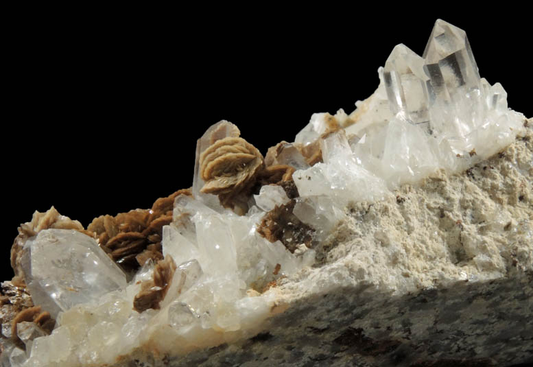 Quartz with Siderite from Patch Mine, Central City, Gilpin County, Colorado