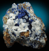 Azurite with Quartz from Concepcin del Oro, Zacatecas, Mexico