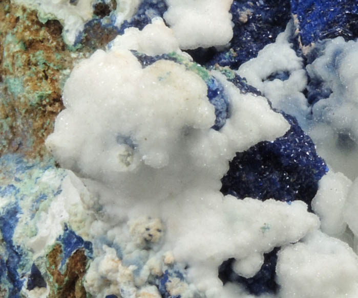 Azurite with Quartz from Concepcin del Oro, Zacatecas, Mexico