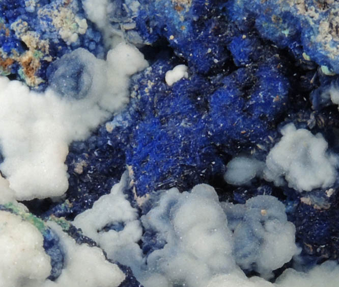 Azurite with Quartz from Concepcin del Oro, Zacatecas, Mexico