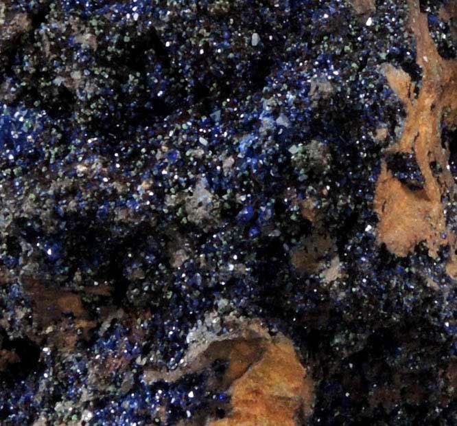 Azurite with Malachite from Concepcin del Oro, Zacatecas, Mexico