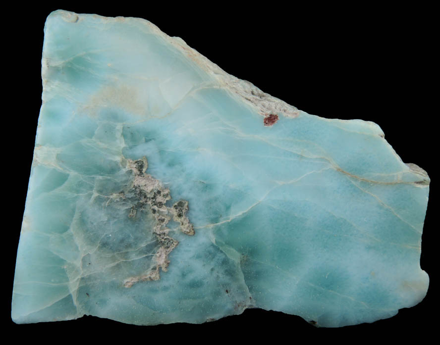 Pectolite var. Larimar from Filipinas Mine, Sierra de Baoruco, Barahona, Dominican Republic