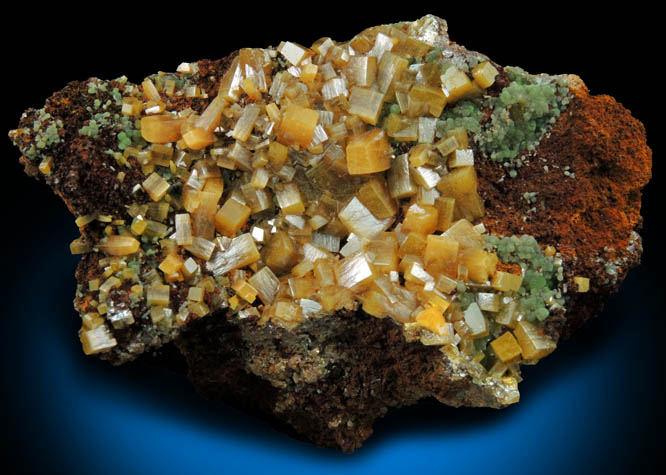 Wulfenite with Mimetite from Mina Ojuela, San Juan Poniente Vein, Level 6, Mapimi, Durango, Mexico