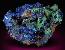 Azurite and Malachite from Concepcin del Oro, Zacatecas, Mexico