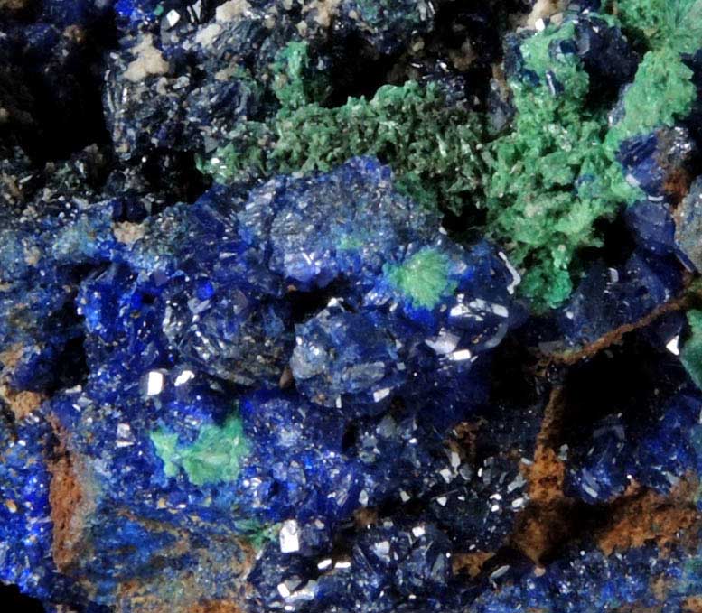 Azurite and Malachite from Concepcin del Oro, Zacatecas, Mexico