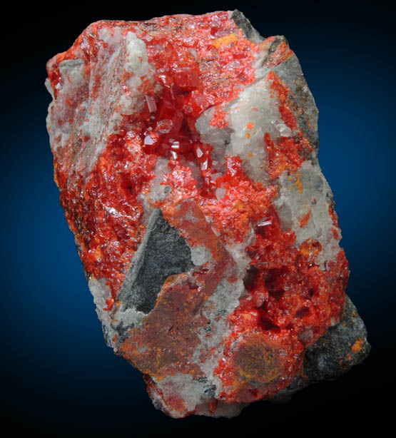 Realgar from Gold Bar Mine, Antelope District, Eureka County, Nevada