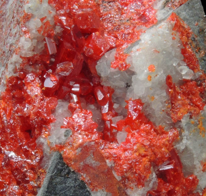 Realgar from Gold Bar Mine, Antelope District, Eureka County, Nevada