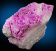 Dolomite (cobalt-rich) on Calcite from Agoudal, Bou Azzer District, Anti-Atlas Mountains, Tazenakht, Ouarzazate, Morocco