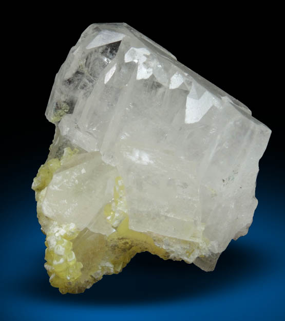 Celestine with Sulfur from Agrigento District (Girgenti), Sicily, Italy