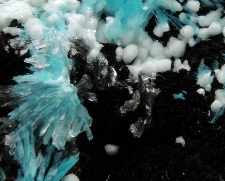 Aurichalcite and Calcite from 79 Mine, Banner District, near Hayden, Gila County, Arizona