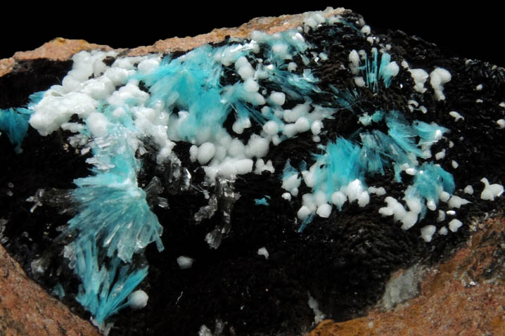 Aurichalcite and Calcite from 79 Mine, Banner District, near Hayden, Gila County, Arizona