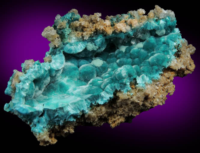 Rosasite with Hemimorphite from 79 Mine, Banner District, near Hayden, Gila County, Arizona