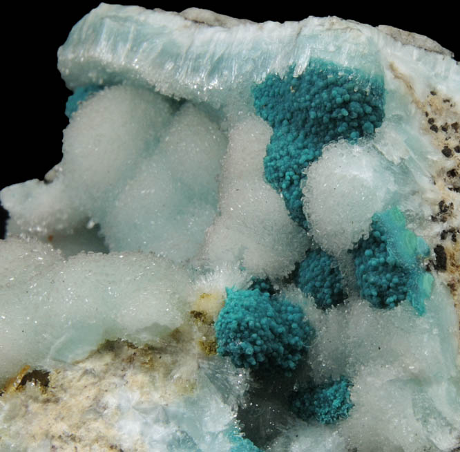 Hemimorphite with Chrysocolla from 79 Mine, Banner District, near Hayden, Gila County, Arizona