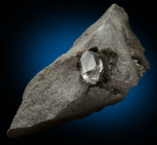 Quartz var. Herkimer Diamond in dolostone cavity from Ace of Diamonds Mine, Middleville, Herkimer County, New York