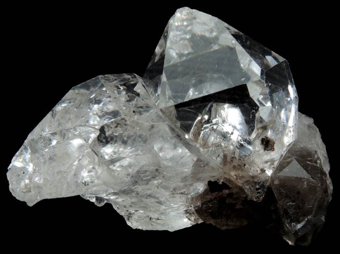 Quartz var. Herkimer Diamond from Diamond Acres (Hastings Farm), Fonda, Montgomery County, New York