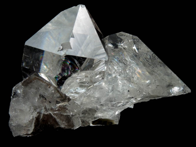 Quartz var. Herkimer Diamond from Diamond Acres (Hastings Farm), Fonda, Montgomery County, New York