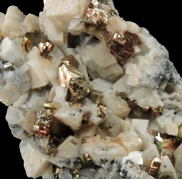 Pyrite on Dolomite from Eagle Mine, Gilman, Eagle County, Colorado