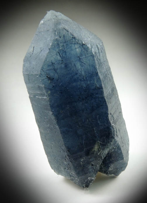 Quartz with blue fibrous tourmaline inclusions from Minas Gerais, Brazil