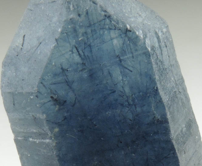 Quartz with blue fibrous tourmaline inclusions from Minas Gerais, Brazil