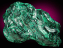 Malachite (polished) from Kolwezi Mining District, 240 km WNW of Lubumbashi, Katanga Copperbelt, Lualaba Province, Democratic Republic of the Congo