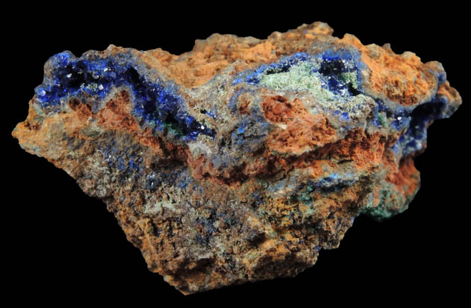 Azurite with Malachite pseudomorphs after Azurite from Bisbee Open Pit, Warren District, Cochise County, Arizona