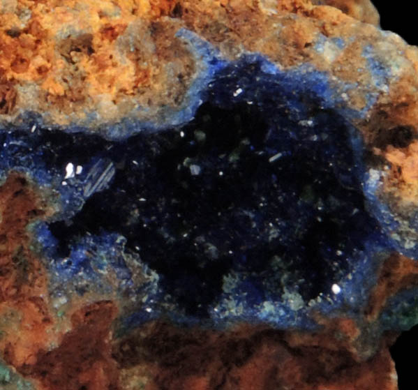 Azurite with Malachite pseudomorphs after Azurite from Bisbee Open Pit, Warren District, Cochise County, Arizona