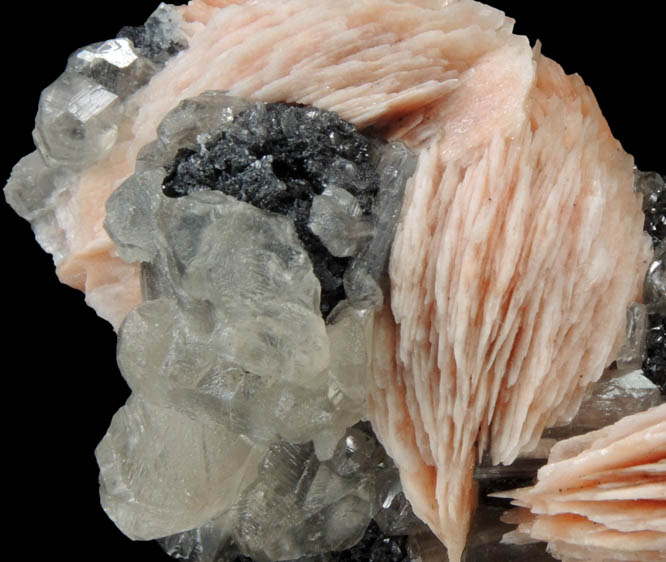 Barite with Cerussite over Galena from Mibladen, Haute Moulouya Basin, Zeida-Aouli-Mibladen belt, Midelt Province, Morocco