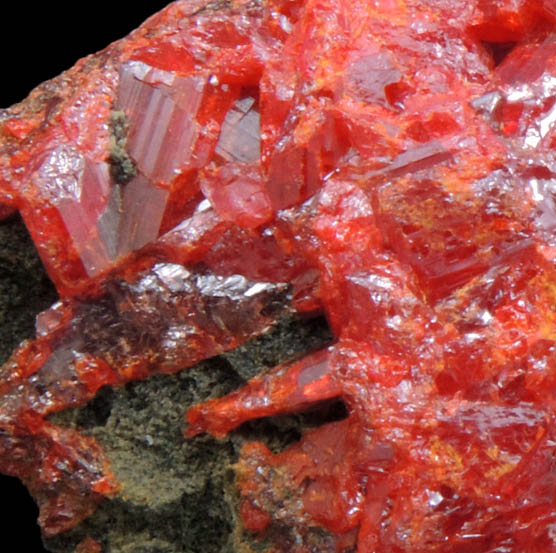 Realgar from Gold Bar Mine, Antelope District, Eureka County, Nevada