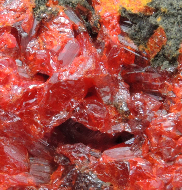 Realgar from Gold Bar Mine, Antelope District, Eureka County, Nevada