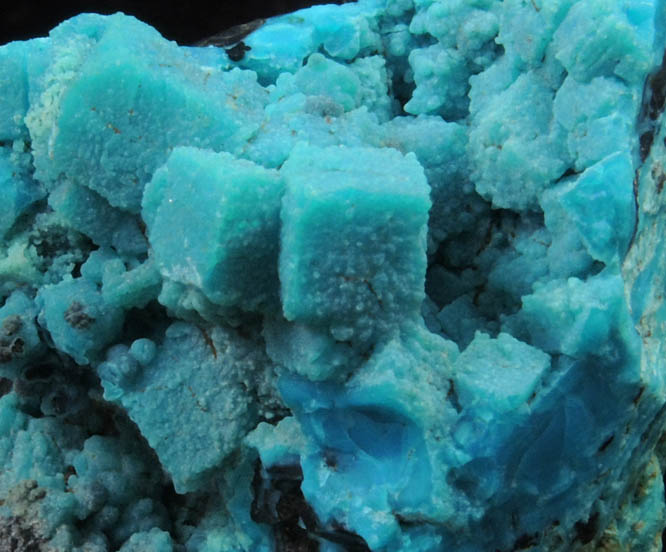 Chrysocolla pseudomorphs after Boleite from Boleo District, near Santa Rosala, Baja California Sur, Mexico (Type Locality for Boleite)