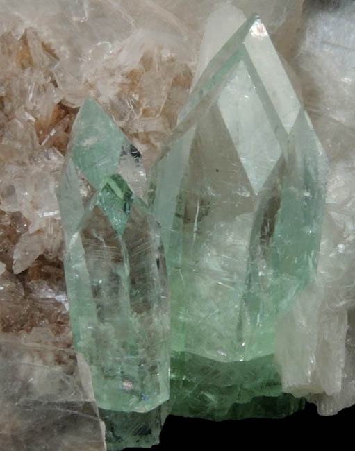 Apophyllite on Stilbite from Jalgaon, Maharashtra, India