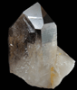 Quartz var. Smoky Quartz (Dauphin Law Twins) with Limonite from White Mountains, Mono County, California